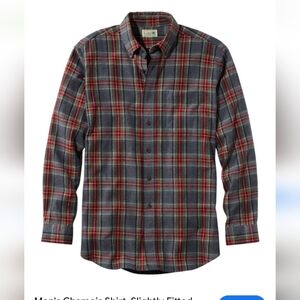 Men's Classic Plaid Shirt - Gray and Red L.L Bean